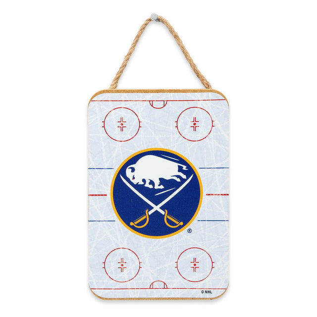 Decoración de pared de madera para colgar en la pista de patinaje Buffalo Sabres
