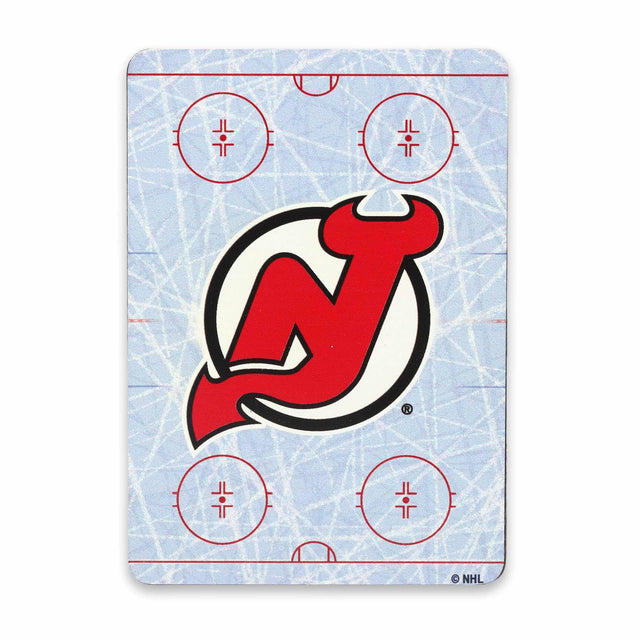 Imán de metal de la pista de patinaje de los New Jersey Devils de la Liga Nacional de Hockey (NHL)