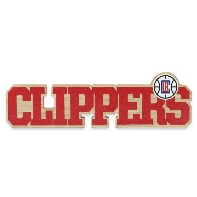 Decoración de mesa de madera cortada con láser de Los Angeles Clippers