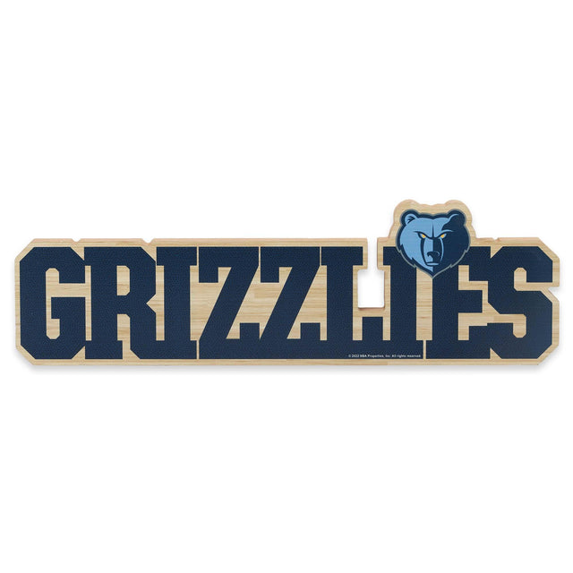Decoración de mesa de madera cortada con láser de los Memphis Grizzlies