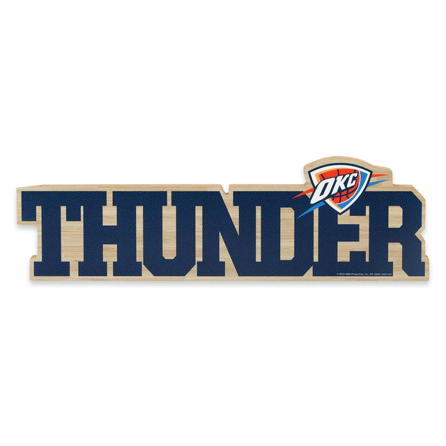 Oklahoma City Thunder Laser Cut Tabletop Wood Decor