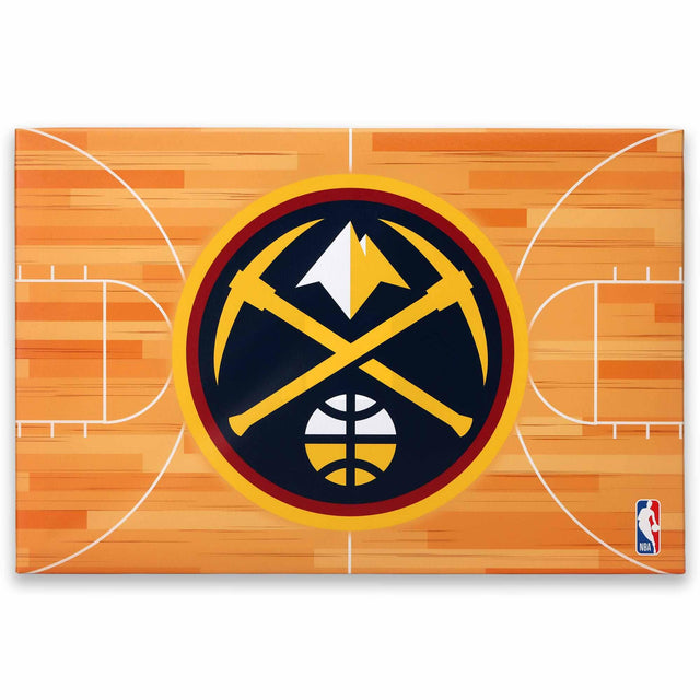 Decoración de pared en lienzo de la cancha de los Denver Nuggets