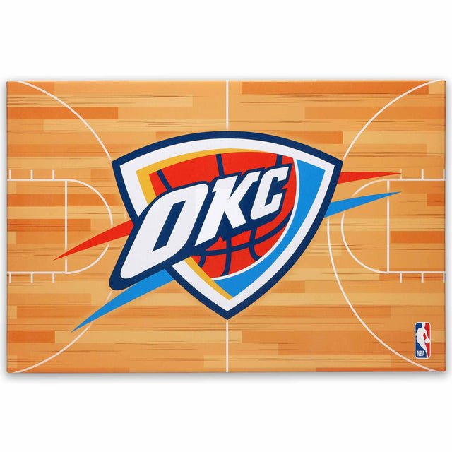 Oklahoma City Thunder Court Canvas Wall Decor