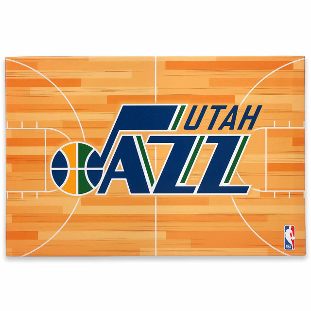 Utah Jazz Court Canvas Wall Decor