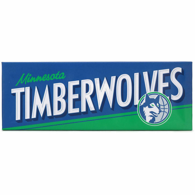 Decoración de pared en lienzo con la tradición de los Minnesota Timberwolves