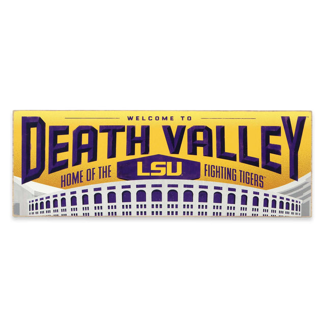 Louisiana State University Death Valley Tradition Wood Wall Decor