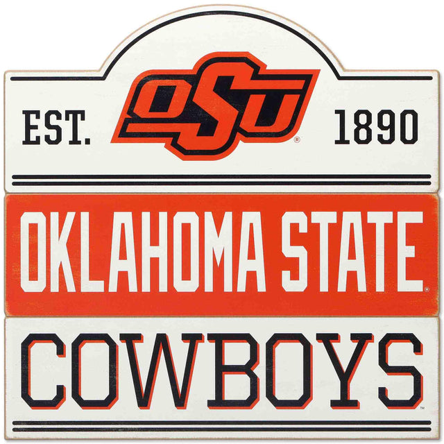 Oklahoma State University Bump Planked Wood Wall Decor