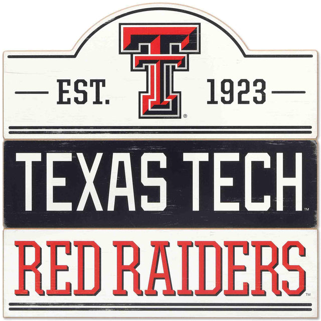 Texas Tech University Bump Planked Wood Wall Decor