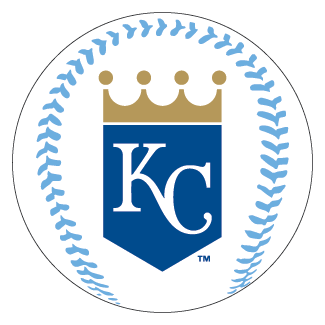 KC Royals Baseball Wood Magnet