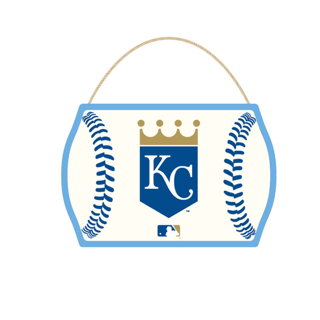 KC Royals Baseball Hanging Wood