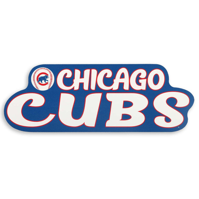Chicago Cubs Retro Team Name Wood Wall Decor for Man Cave, Office, or Game Room