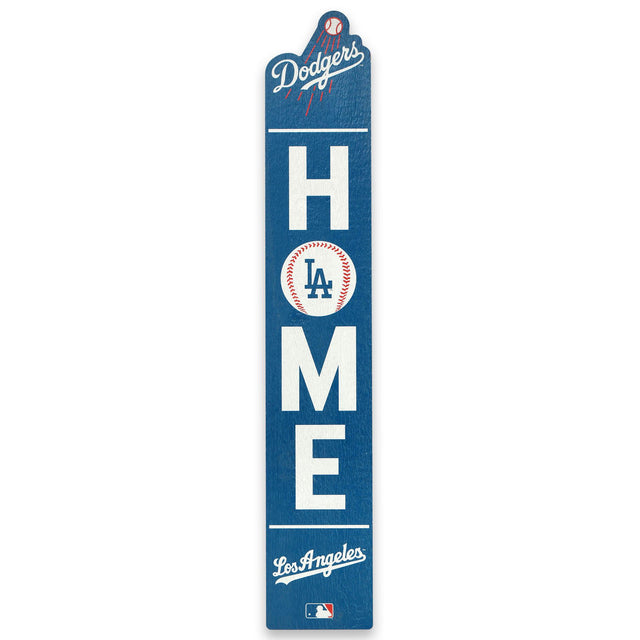 Los Angeles Dodgers Home Vertical Porch Leaner Wood Wall Decor for Entryway, Covered Patio, or Living Room