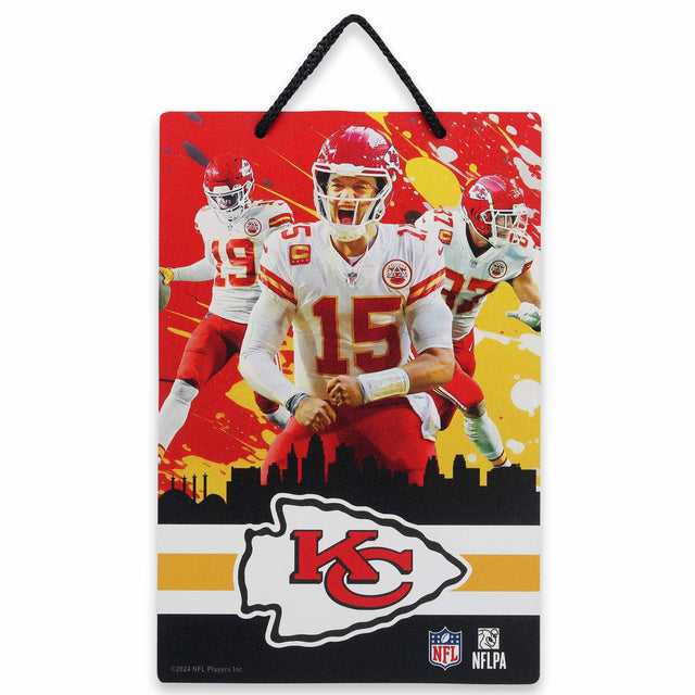 KC Chiefs City Skyline Hanging X-Metal
