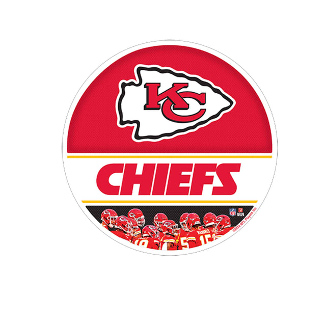 KC Chiefs Team Huddle Metal