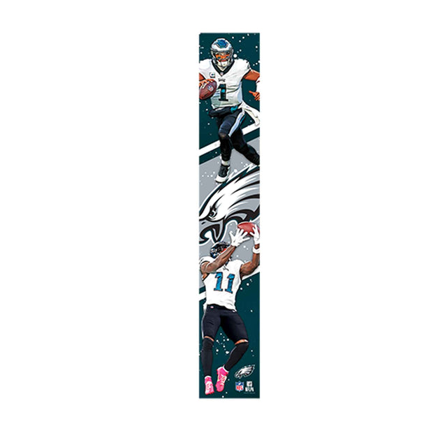 NFL Philadelphia Eagles Jalen Hurts & A.J. Brown Action Tower Vertical Wood Wall Decor