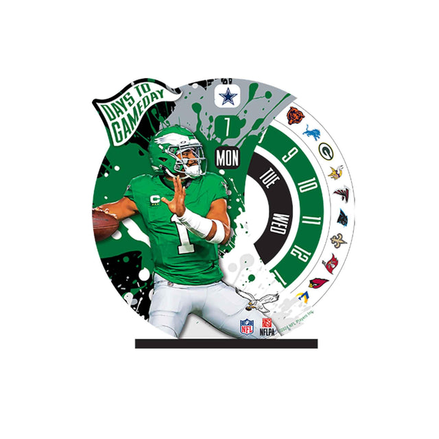 NFL Philadelphia Eagles Jalen Hurts Gameday Countdown Wood Decor