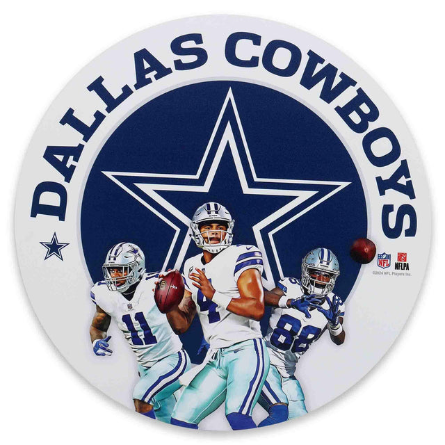 NFL Dallas Cowboys Gameday Round Metal Sign