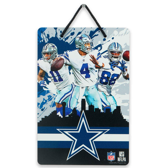 Dallas Cowboys City Skyline Hanging X-Metal