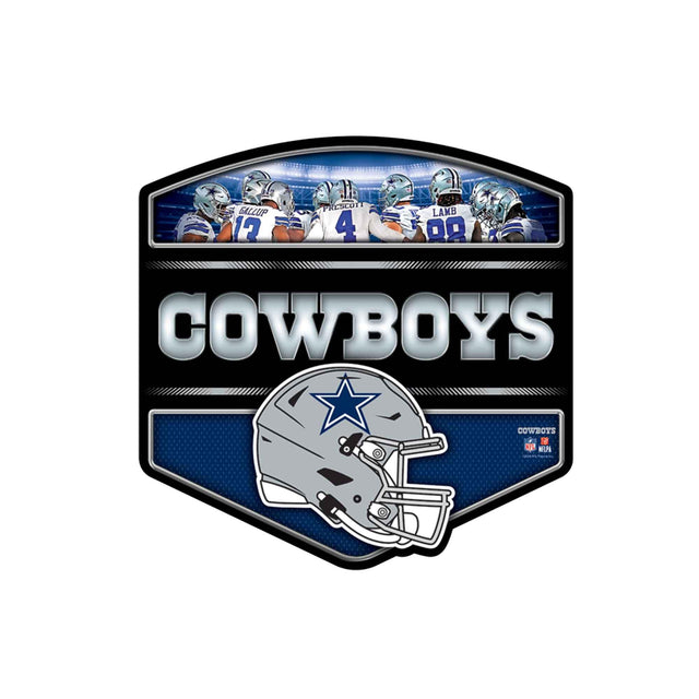 NFL Dallas Cowboys Huddle Knockout Metal Sign