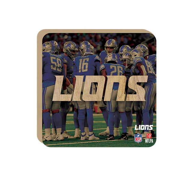 Detroit Lions Team Huddle Tabletop Wood