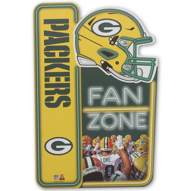 NFL Green Bay Packers Fan Zone Metal Sign