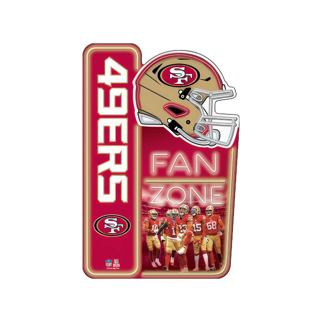 NFL San Francisco 49ers Fan Zone Metal Sign