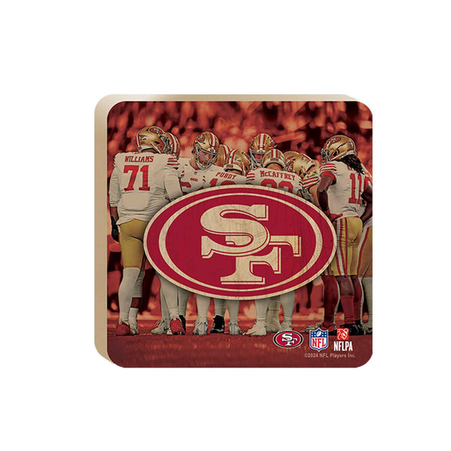 San Francisco 49ers Team Huddle Tabletop Wood