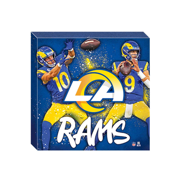 NFL Los Angeles Rams Cooper Kupp & Matthew Stafford Painterly Splash Canvas Wall Decor