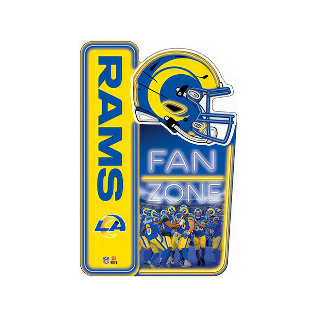 NFL Los Angeles Rams Fan Zone Metal Sign