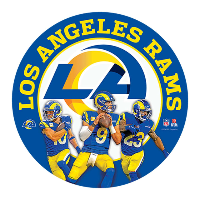 NFL Los Angeles Rams Gameday Round Metal Sign