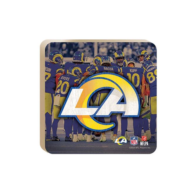 LA Rams Team Huddle Tabletop Wood