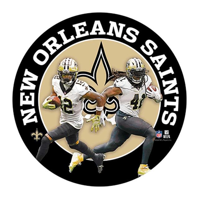NFL New Orleans Saints Gameday Round Metal Sign