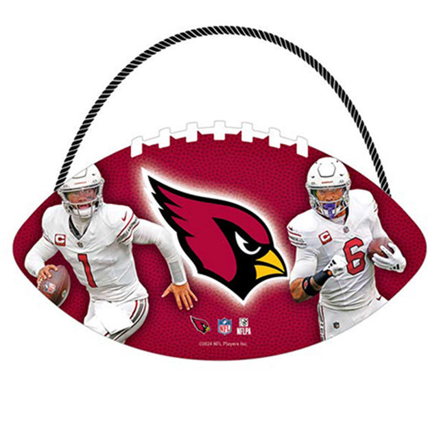 Arizona Cardinals Football Hanging Wood