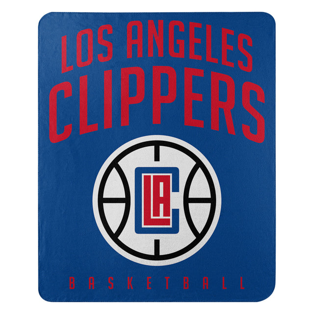 Manta de Los Angeles Clippers, diseño de capas de vellón de 50 x 60 pulgadas
