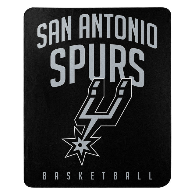Manta de los San Antonio Spurs, 50 x 60, diseño de vellón superpuesto