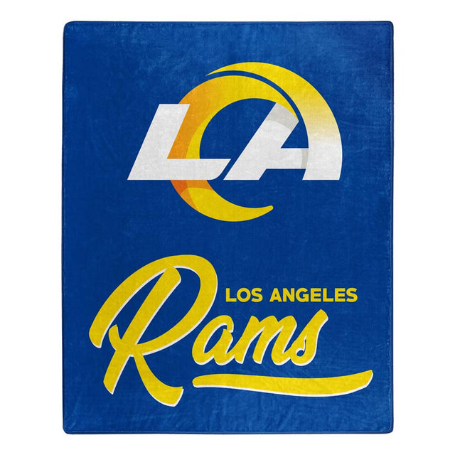 Manta de los Rams de Los Ángeles de 50 x 60 pulgadas, diseño exclusivo de Raschel