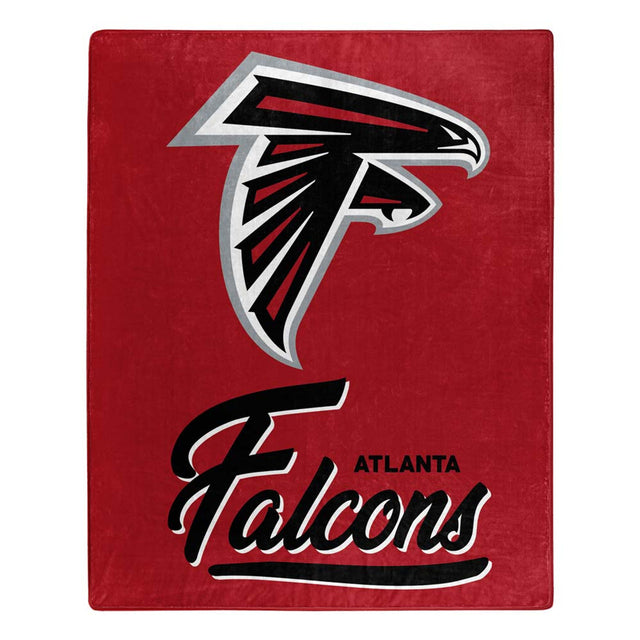 Manta de los Atlanta Falcons de 50 x 60 pulgadas con diseño exclusivo de Raschel