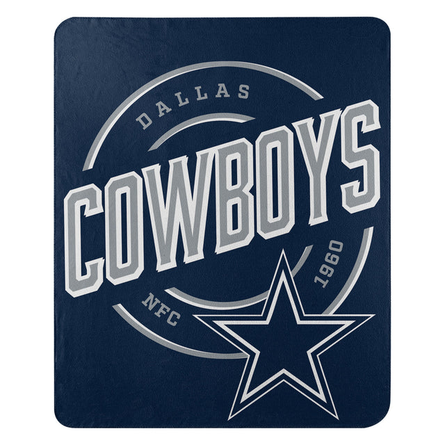 Manta de vellón de los Dallas Cowboys de 50 x 60 pulgadas con diseño de campaña