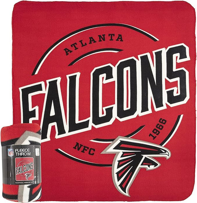 Manta de vellón de los Atlanta Falcons de 50 x 60 pulgadas con diseño de campaña