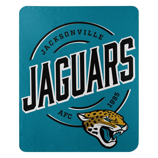 Manta de forro polar de los Jacksonville Jaguars de 50 x 60 pulgadas, diseño de campaña