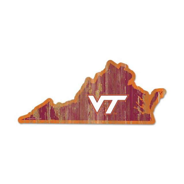 Virginia Tech Hokies STATE SHAPE