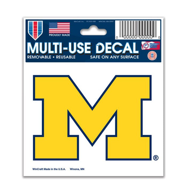 Michigan Wolverines Multi-Use Decal 3" x 4"