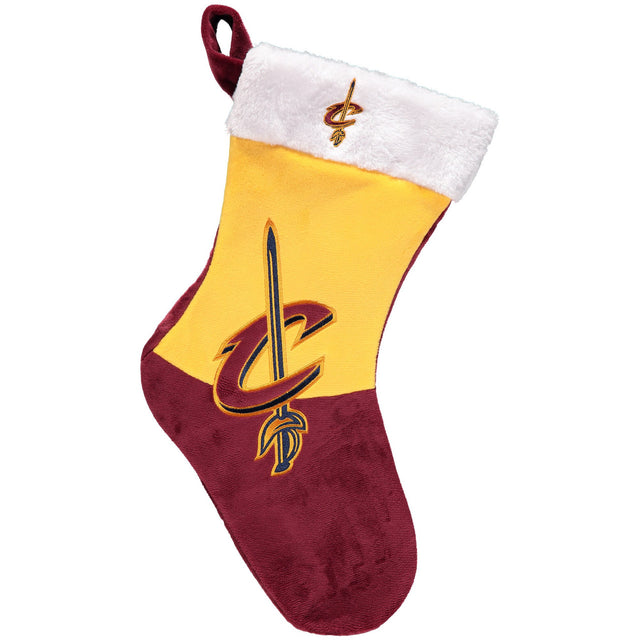 Medias de los Cleveland Cavaliers con diseño básico para las fiestas de fin de año 2018