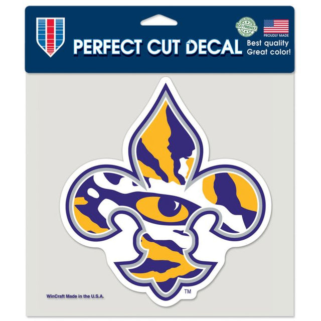 LSU Tigers Eye Logo Perfect Cut Color Decal 8" x 8"