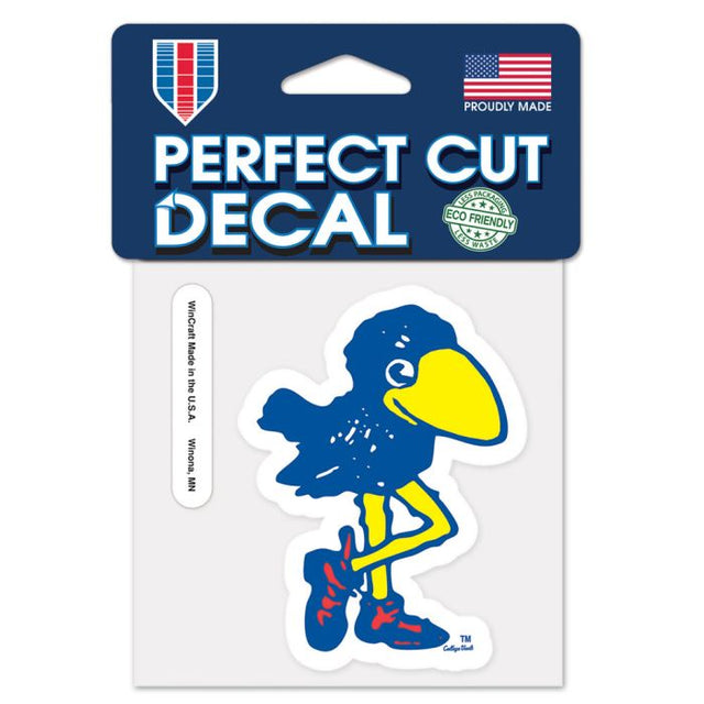 Kansas Jayhawks /College Vault vault Perfect Cut Color Decal 4" x 4"