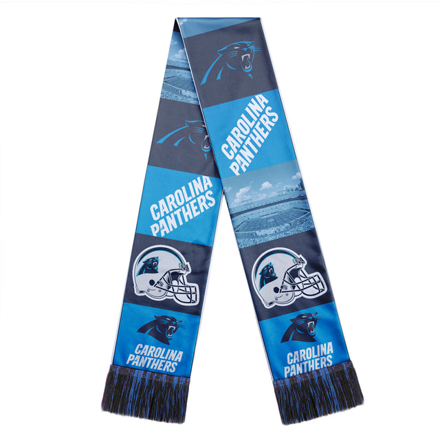 Diseño de barra con estampado de bufanda de los Carolina Panthers