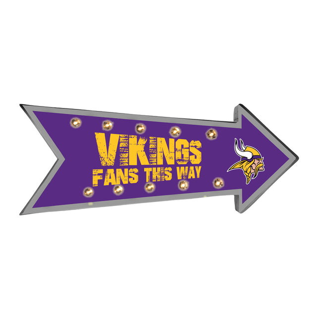Marquesina con luz para correr de los Minnesota Vikings