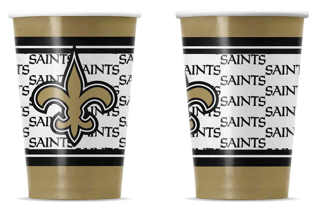 Vasos de papel desechables de los New Orleans Saints