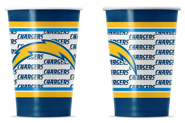 Vasos de papel desechables de Los Angeles Chargers