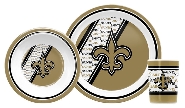 Juego de vajilla infantil de 5 piezas de los New Orleans Saints CO